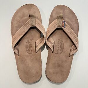 NEW rainbow flip flops